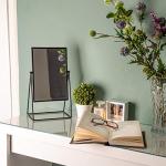 Stylish Black Freestanding Makeup Vanity Mirror 22cm