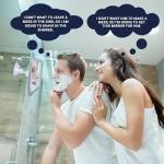 Fogless Shower Mirror with Strong Suction Mount