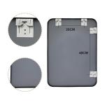 Stylish Black Wall-Mounted Rectangle Mirror, 55x75cm