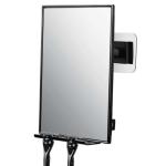 Shower Mirror with Swivel & Razor Stand