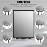 Shower Mirror with Swivel & Razor Stand
