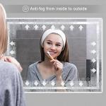 LED Bathroom Mirror with Touch Control & Demist