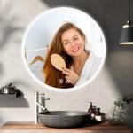 LED Light-Up Round Bathroom Vanity Mirror