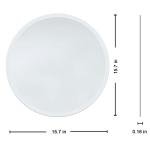 Frameless Round Wall Mirror with Beveled Edges
