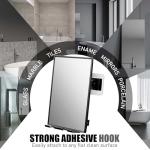 Shower Mirror with Swivel & Razor Stand