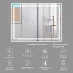 LED Bathroom Mirror with Touch Control & Demist