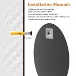 Frameless Round Wall Mirror with Beveled Edges