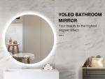 LED Light-Up Round Bathroom Vanity Mirror