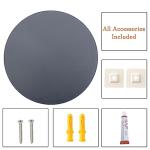 Frameless Round Wall Mirror with Beveled Edges