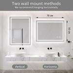 LED Bathroom Mirror with Touch Control & Demist