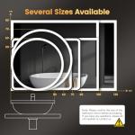 LED Light-Up Round Bathroom Vanity Mirror