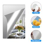 4-Pack Self-Adhesive Acrylic Mirror Tiles