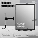 Shower Mirror with Swivel & Razor Stand