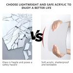 4-Pack Self-Adhesive Acrylic Mirror Tiles