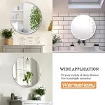 Frameless Round Wall Mirror with Beveled Edges