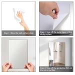 4-Pack Self-Adhesive Acrylic Mirror Tiles
