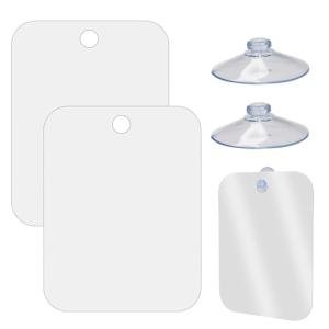 ZALAOR Portable Anti-Fog Shower Mirrors - 2 Pack