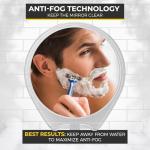 Fogless Shower Shaving Mirror with Suction & Swivel