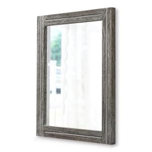 Rustic Wood Framed Vintage Rectangle Mirror