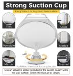 Fogless Shower Shaving Mirror with Suction & Swivel