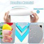 6-Pack Self-Adhesive Round Acrylic Wall Mirrors