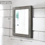 Rustic Wood Framed Vintage Rectangle Mirror