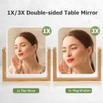 CLSEVXY Double-Sided Swivel Makeup Mirror 1X/3X