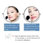 ANGNYA 8-Inch Double-Sided Makeup Mirror