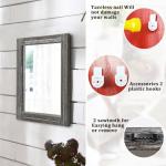 Rustic Wood Framed Vintage Rectangle Mirror