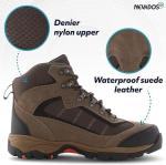 Men's Lightweight Waterproof Leather Hiking Boots - Brown