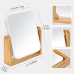CLSEVXY Double-Sided Swivel Makeup Mirror 1X/3X