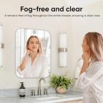 ZALAOR Portable Anti-Fog Shower Mirrors - 2 Pack