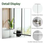 Wall-Mounted Bathroom Mirror Cabinet with Shelves