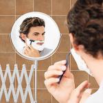 Chrome Extendable 360° Swivel Bathroom Mirror