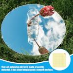 6-Pack Self-Adhesive Round Acrylic Wall Mirrors
