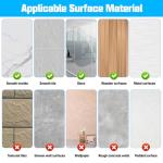 4pcs Self-Adhesive Acrylic Wall Mirrors 20x20cm