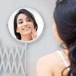 Chrome Extendable 360° Swivel Bathroom Mirror