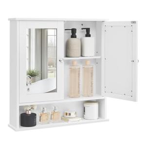 VASAGLE Wall-Mounted Bathroom Cabinet with Mirror