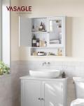 VASAGLE Wall-Mounted Bathroom Cabinet with Mirror