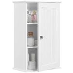 Wall-Mounted Bathroom Storage Cabinet with Adjustable Shelves