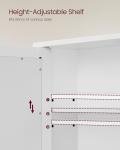 VASAGLE Wall-Mounted Bathroom Cabinet with Mirror