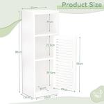 Dripex 3-Tier White Storage Cabinet for Any Room