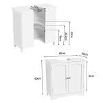Under Sink Bathroom Cabinet with 2 Doors