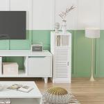 Dripex 3-Tier White Storage Cabinet for Any Room