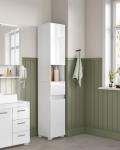 VASAGLE Slim Bathroom Cabinet with Adjustable Shelves