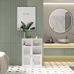 Dripex 3-Tier White Storage Cabinet for Any Room