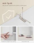 VASAGLE Slim Bathroom Cabinet with Adjustable Shelves