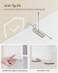 VASAGLE Slim Bathroom Cabinet with Adjustable Shelves