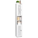 Stylish White Bathroom Storage Cabinet Organizer