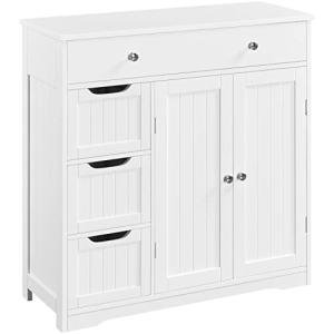 Yaheetech Stylish Free Standing Bathroom Storage Cabinet